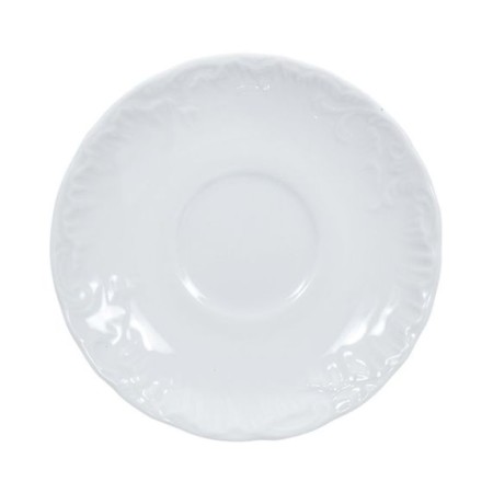 Rococo spodek 15,7 cm. Maria białe 0001