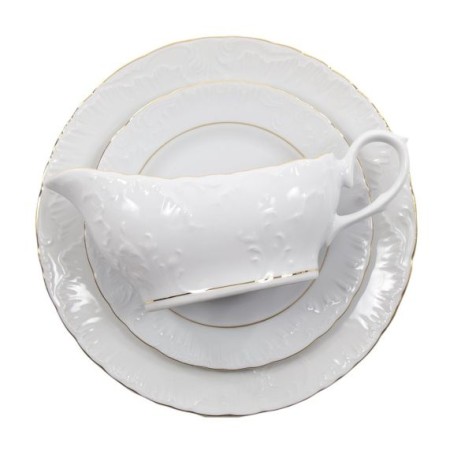 Rococo serwis obiadowy dla 6 osob 25 el.Złota Linia 3604