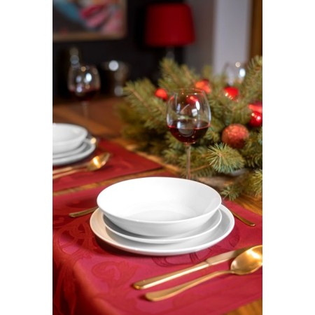 City zestaw talerzy dla 6 osob 18 el. Białe C001